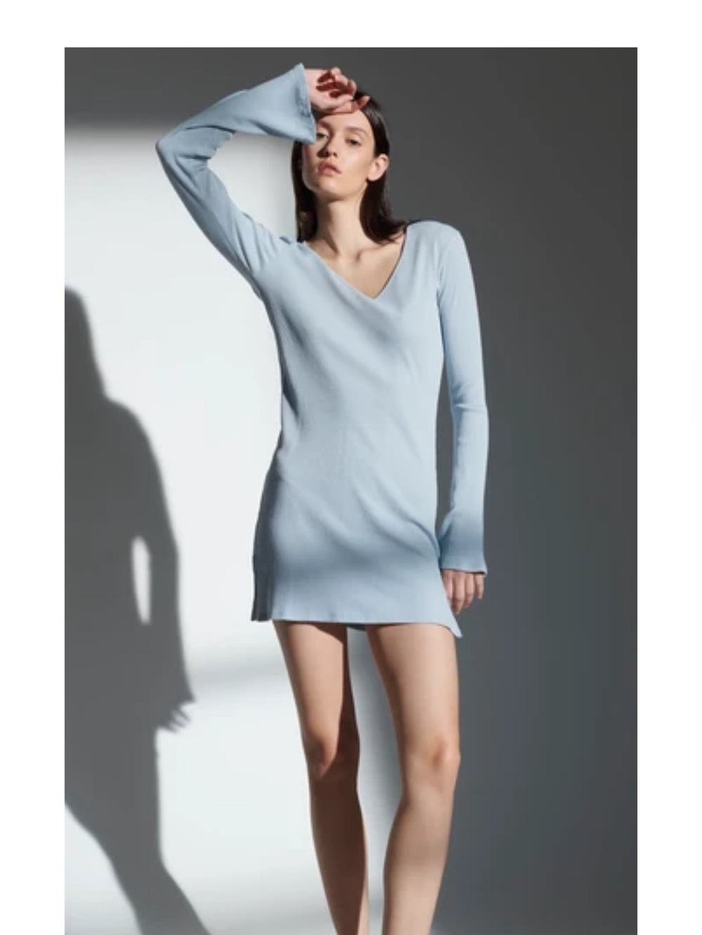 NWOT Skin Romina organic cotton sleep skirt sz 1 heather grey $125